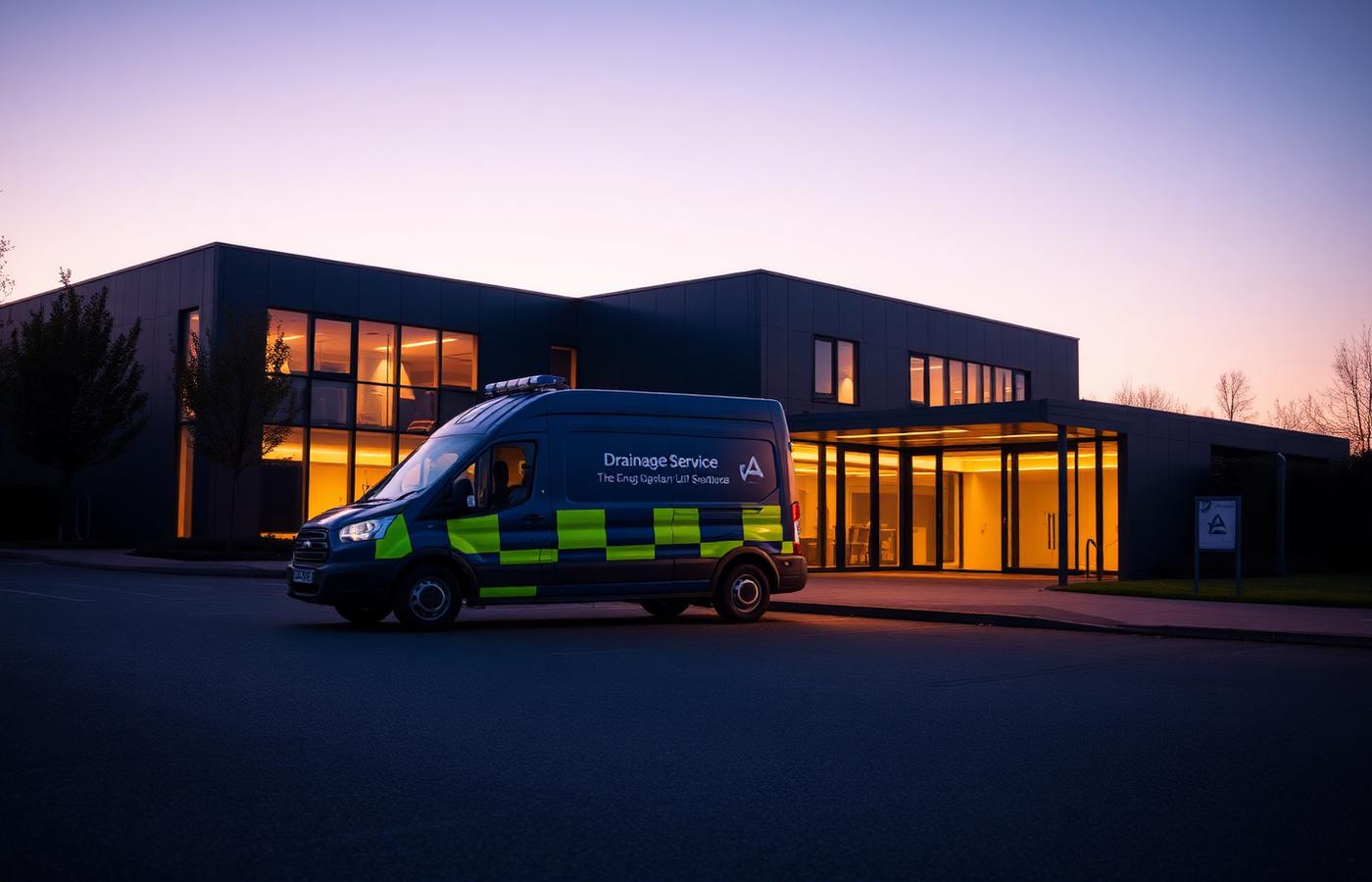Aquaflow fleet outside HQ