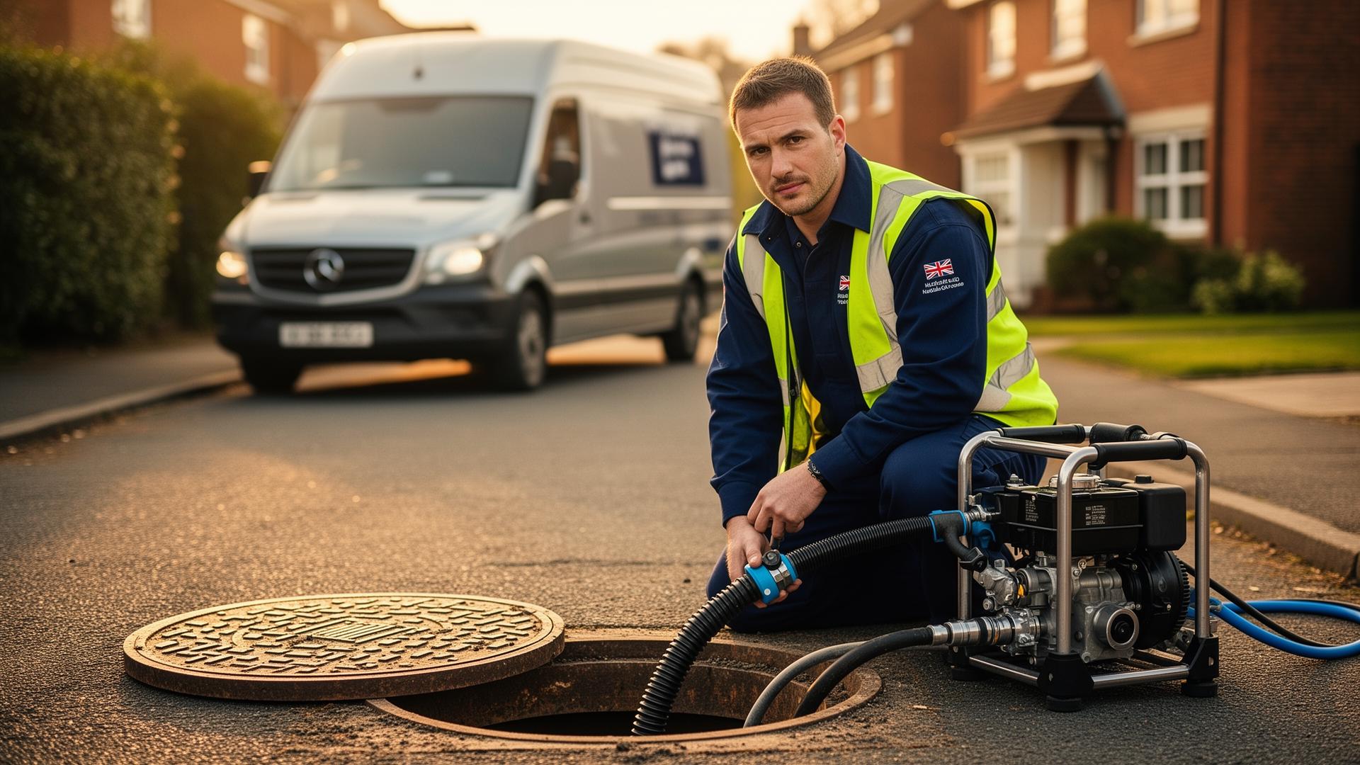 Aquaflow drainage engineer on site